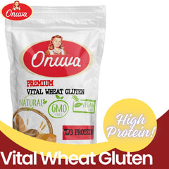 Onuva Vital Wheat Gluten powder improves dough elasticity for bread.