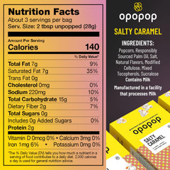 Opopop microwave popcorn bag in the microwave, a convenient heat-and-eat option.