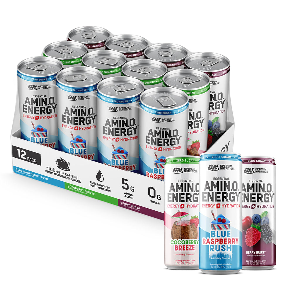 Optimum Nutrition Amino Energy berry-variety can for refreshing energy