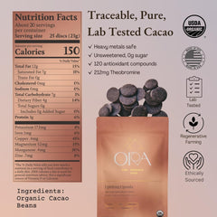 Ora Pure Ceremonial Cacao being poured for a ceremonial cup ritual.