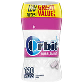 Orbit Bubblemint bottle front view for travel freshness on the go