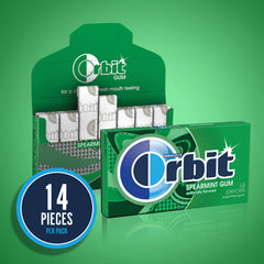 Sugar-free Orbit gum provides minty freshness without sugar.