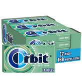 Orbit Sweet Mint bulk box with 168 pieces for long-lasting fresh breath