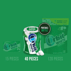 Orbit White gum tucked in a tote bag for convenient freshness anywhere.