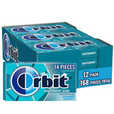 Orbit Wintermint gum pack front shows bulk 12-pack for easy sharing