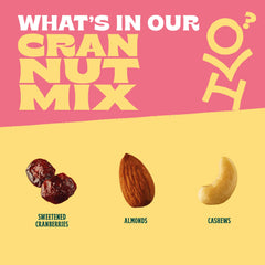 Orchard Valley Harvest Cran Nut Mix almonds and cashews close-up