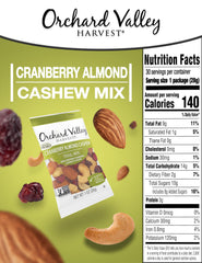 Orchard Valley Harvest cranberries closeup, highlighting sweet-tart flavor balance.