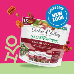 Orchard Valley Harvest glazed pecans on yogurt provide crunchy sweetness and balance
