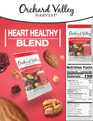 Orchard Valley Harvest Heart Healthy Blend cranberries; natural sweetness with fiber for quick snacking