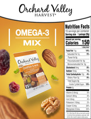 Orchard Valley Harvest Omega-3 Mix cranberries: tart chew with gluten-free appeal.