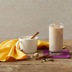 Close-up of Oregon Chai spice blend with vanilla, cinnamon, and cardamom aroma