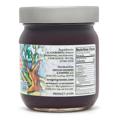 Oregon Growers Marionberry Spread on toast, ready for breakfast.