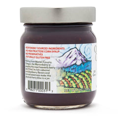 Oregon Growers Marionberry Spread open jar—lower sugar option for households.