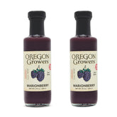 Oregon Growers Marionberry Syrup bottle front with rich berry flavor for pancakes