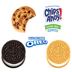 OREO Creme-center gluten free double stuf closeup highlighting creamy filling