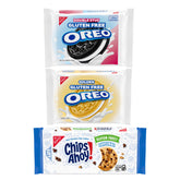 OREO Double Stuf Gluten Free chocolate sandwich cookies closeup for dunking and creaminess