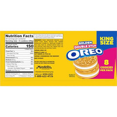 OREO Double Stuf Golden cream cross-section, showing two cremes