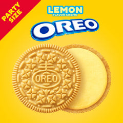 OREO Lemon Creme cookies pack open, resealable for freshness
