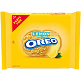 OREO Lemon Creme cookies in party pack close-up, ideal for sharing at gatherings
