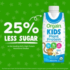 Orgain Kids fruit and vegetable blend ingredients highlighting vitamins and minerals.