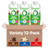 Orgain chocolate shake bottle ready-to-drink for on-the-go nourishment