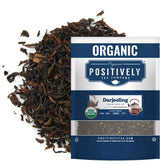 Organic Positively Darjeeling Black Tea loose leaves showing premium quality.