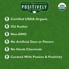 Organic Positively Irish Breakfast with-milk, balanced and creamy.