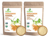 Organic Spice Resource fenugreek powder in a resealable bag for fresh pantry storage