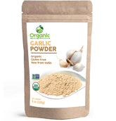 Organic Spice Resource garlic powder in resealable kraft bag preserving freshness for cooking