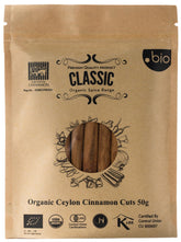 Organic Spice Shop Ceylon cinnamon sticks in resealable bag highlight freshness