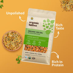 Cooking pot with Organic Tattva Mix Dal steaming aromas