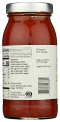 Organico Bello Non-GMO Certification label visible, signaling quality ingredients.