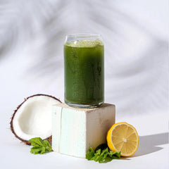 Organifi Green Juice Powder daily routine setup showing simple morning ritual.