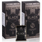 ORGANO Gourmet Black Coffee two-box packaging highlights convenience and freshness