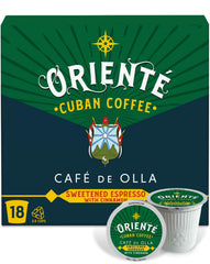 Oriente Cuban Coffee Roasters sweetened espresso cinnamon pods illuminate morning rituals.
