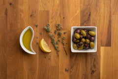 Origenes green olives in lemon marinade with extra virgin olive oil