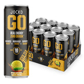 Origin Jocko GO Energy Drink bottle with iced tea lemonade flavor for on-the-go focus.