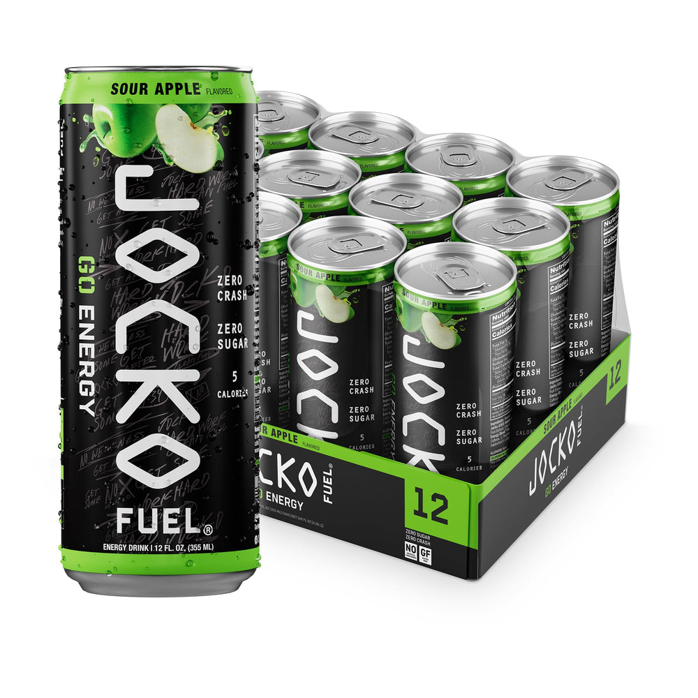 Origin JOCKO GO Sour Apple can close-up for focused energy.