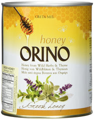 Orino honey with thyme in Crete, 900g can, silky texture for toast