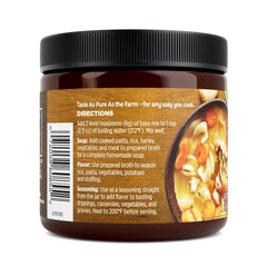 Orrington Farms Chicken Broth Base scoop-measure highlights easy portioning for soups