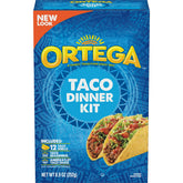 Ortega Yellow Corn Taco Dinner Kit 12-count ready for quick weeknight taco night