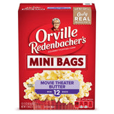 Orville Redenbacher's mini bag packaging ready for quick movie-night snacking.