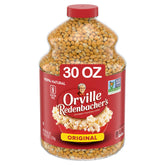 Orville Redenbacher's Original Gourmet Popcorn Kernels in a 30 oz jar ready to pop at home.