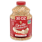 Orville Redenbacher's unpopped white kernels in a bag, ready for gourmet popping