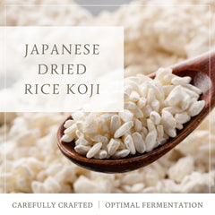 ORYZAE dried rice koj i ready for miso preparation and fermentation.