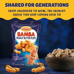 Osem Bamba ingredients: peanuts, corn, sunflower oil, salt—simple, clean snacking