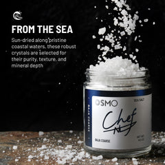 Osmo Baja salt in spoon ready to season with precise control