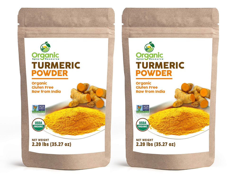 OSR Organic Turmeric packaging shows resealable kraft bag for freshness