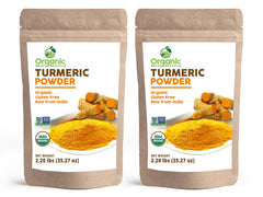 OSR Organic Turmeric packaging shows resealable kraft bag for freshness