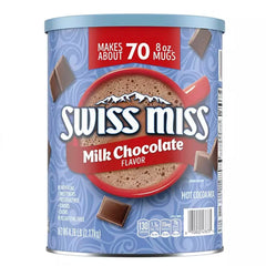 Oss Merchandise Swiss Miss hot cocoa canister with 70 servings for family gatherings